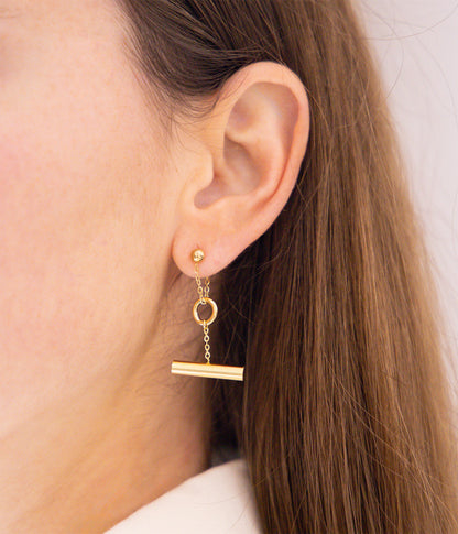Boucles d'oreilles Furio (Acier)