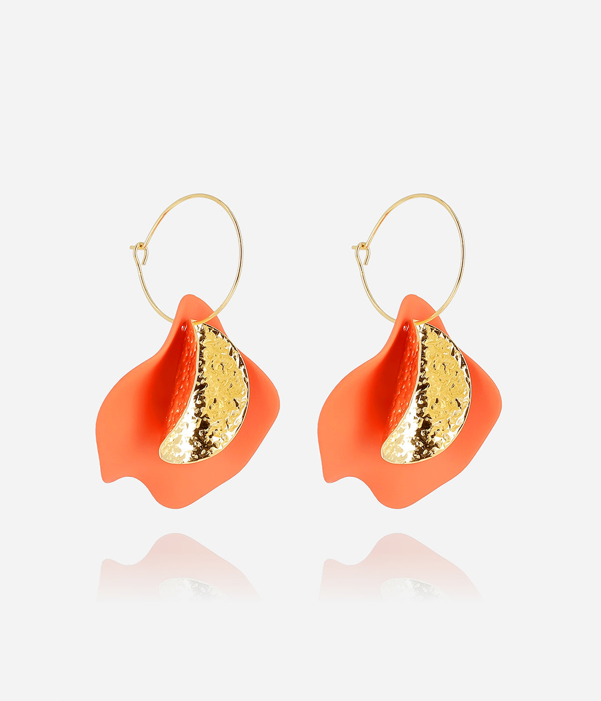 Boucles d'oreilles Soline (Acier doré)