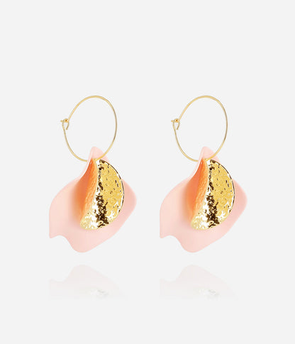 Boucles d'oreilles Soline (Acier doré)