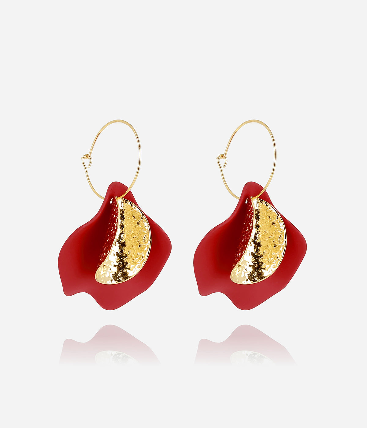 Boucles d'oreilles Soline (Acier doré)