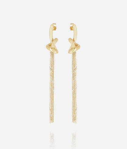 Boucles d'oreilles Savina (Acier doré)