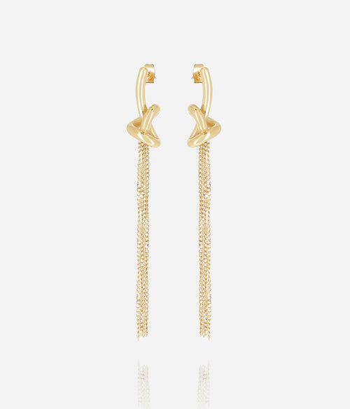 Boucles d'oreilles Savina (Acier doré)