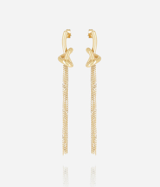 Boucles d'oreilles Savina (Acier doré)