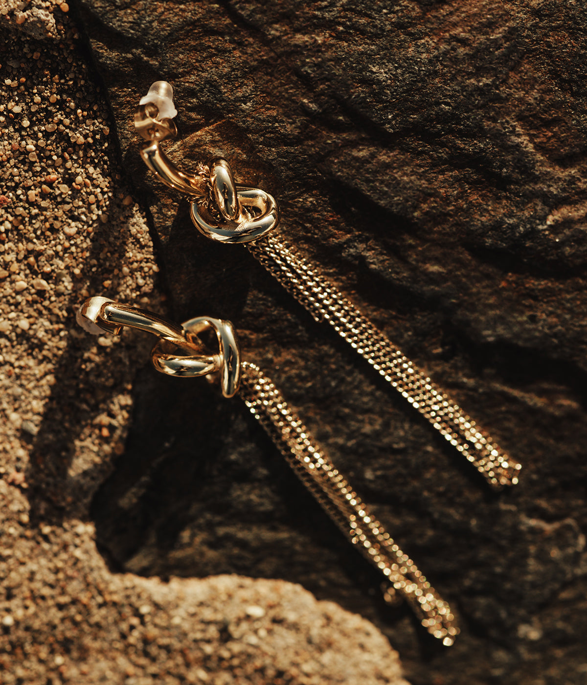 Boucles d'oreilles Savina (Acier doré)