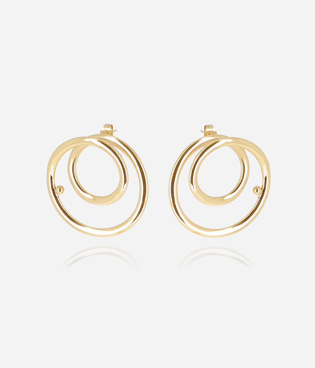 Boucles d'oreilles Toula (Acier doré)