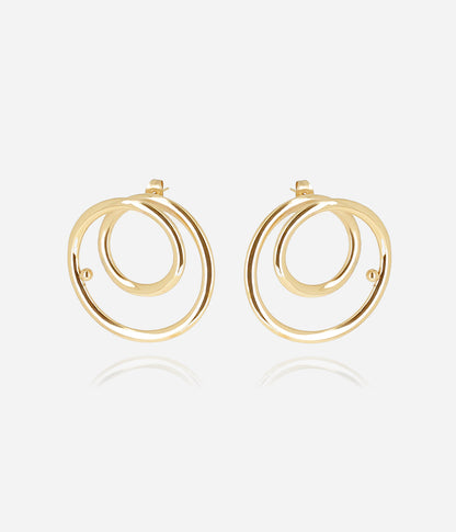 Boucles d'oreilles Toula (Acier doré)