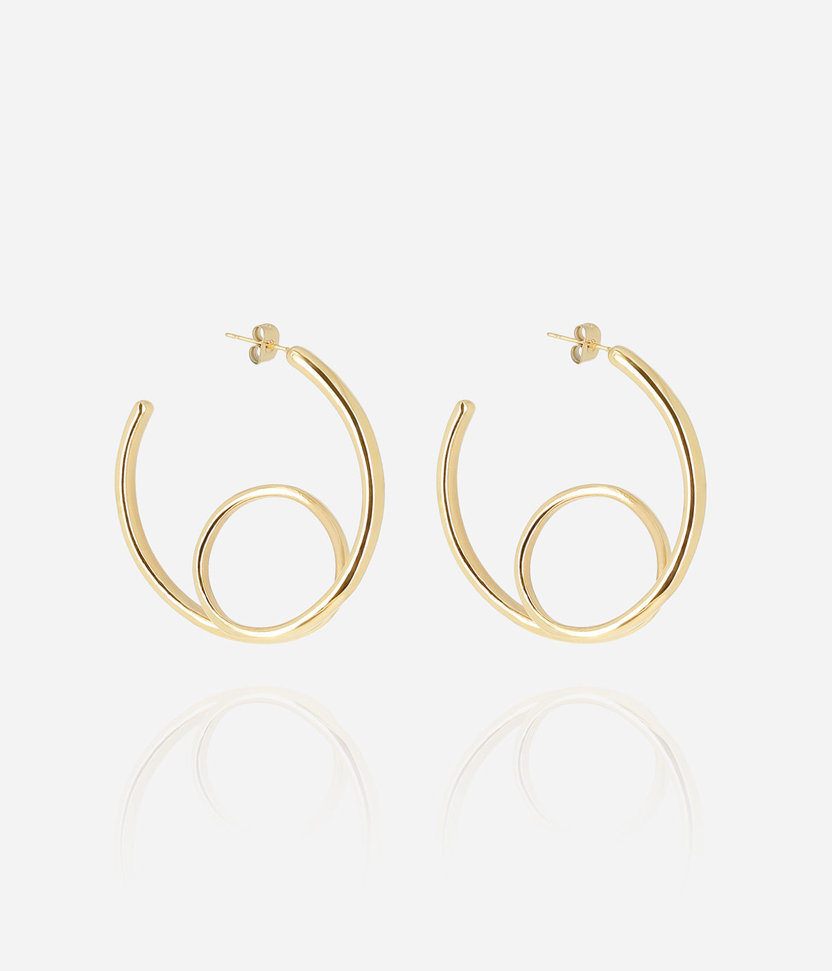 Boucles d'oreilles Vicky (Acier doré)
