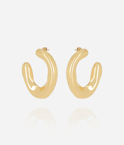 Boucles d'oreilles Tancredi (Acier doré)