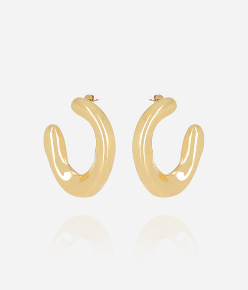 Boucles d'oreilles Tancredi (Acier doré)