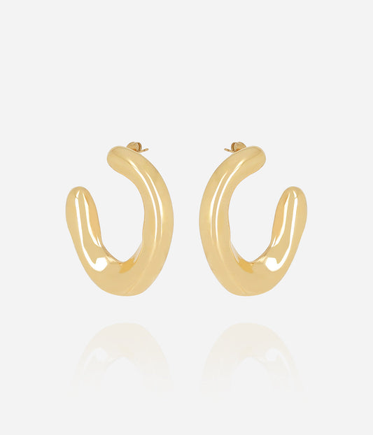 Boucles d'oreilles Tancredi (Acier doré)