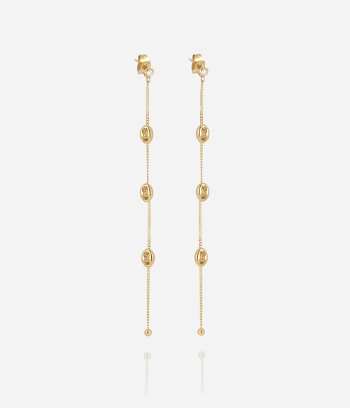 Boucles d'oreilles Santino (Acier doré)