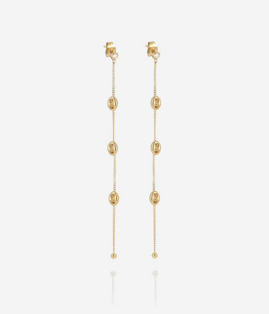 Boucles d'oreilles Santino (Acier doré)