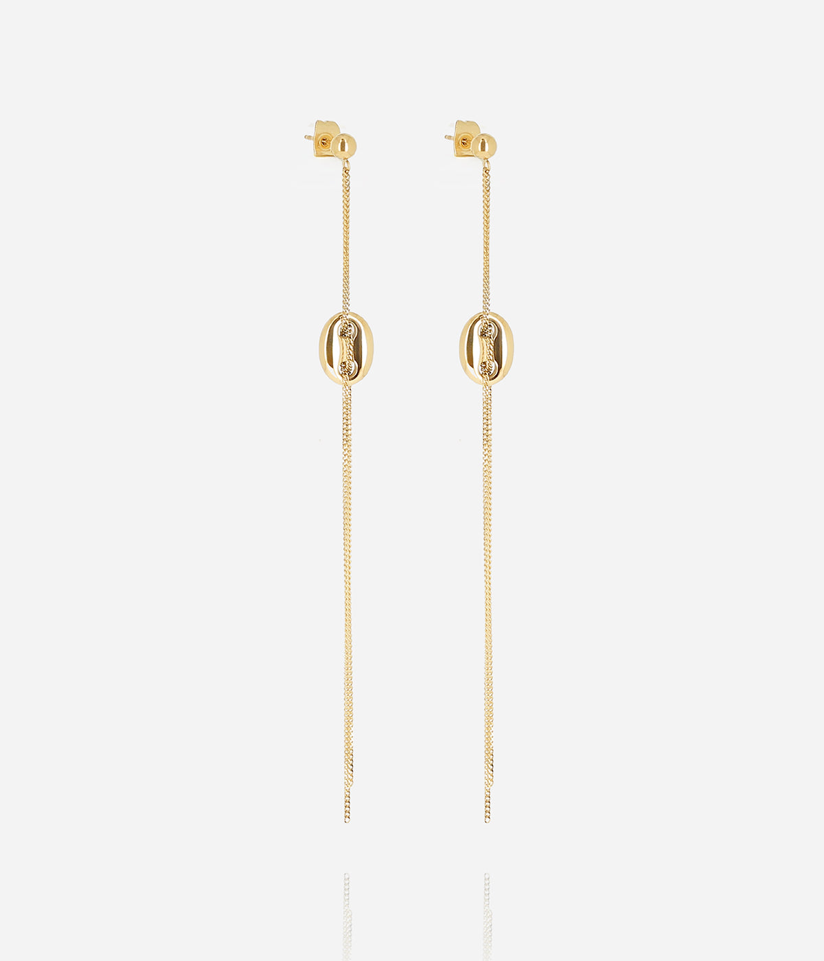 Boucles d'oreilles Vittori (Acier doré)