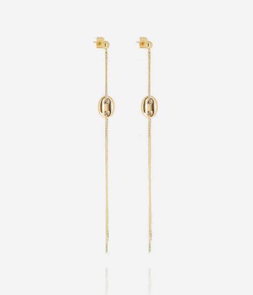 Boucles d'oreilles Vittori (Acier doré)