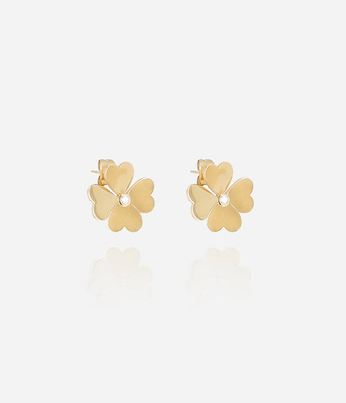 Boucles d'oreilles Giorgio (Acier doré)