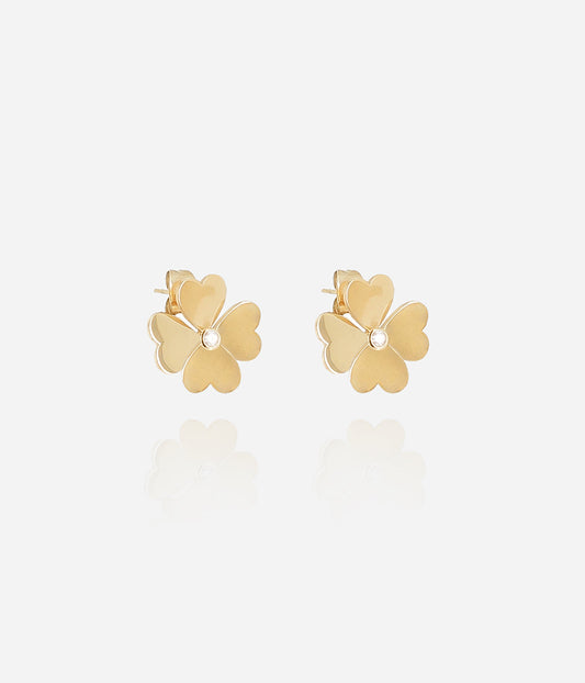 Boucles d'oreilles Giorgio (Acier doré)