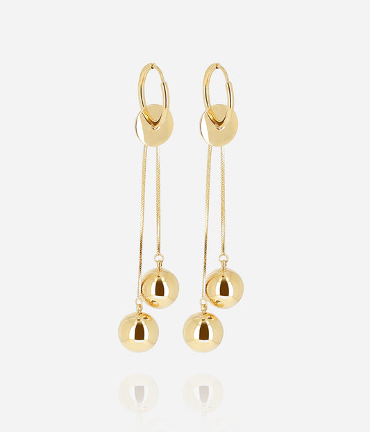 Boucles d'oreilles Portman (Acier doré)