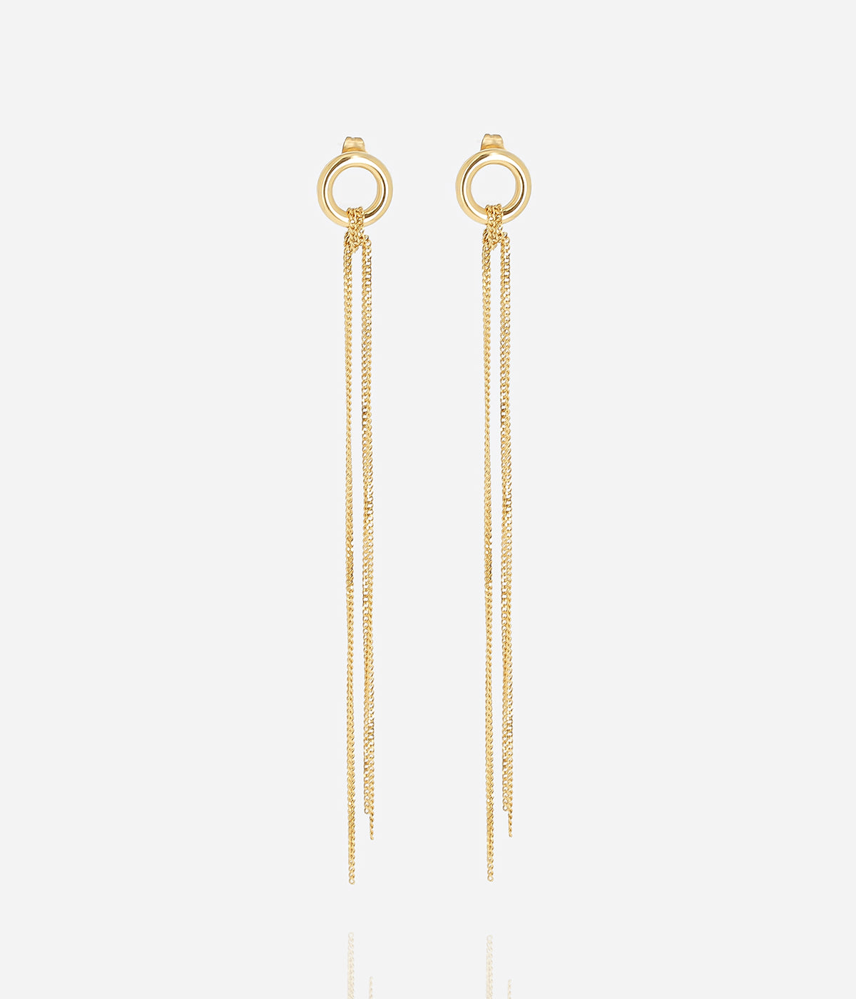 Boucles d'oreilles Harui (Acier doré)