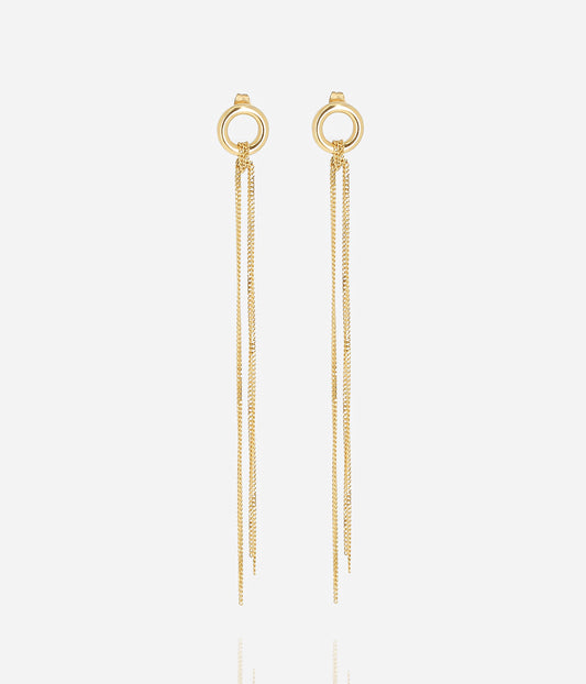 Boucles d'oreilles Harui (Acier doré)