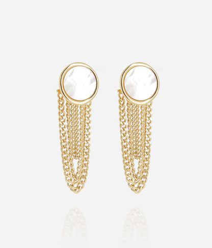 Boucles d'oreilles Wida (Acier doré)