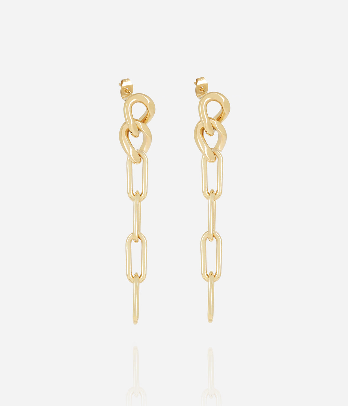 Boucles d'oreilles Zofia (Acier doré)