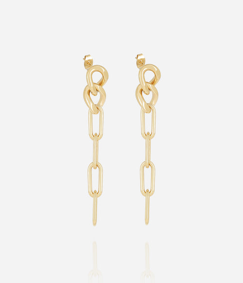 Boucles d'oreilles Zofia (Acier doré)