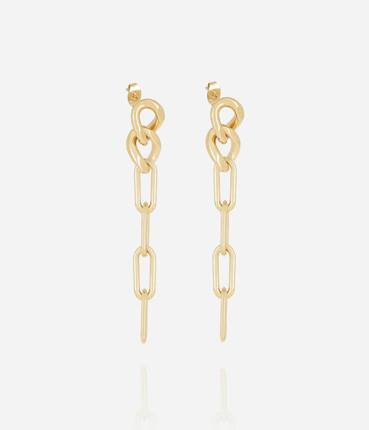 Boucles d'oreilles Zofia (Acier doré)