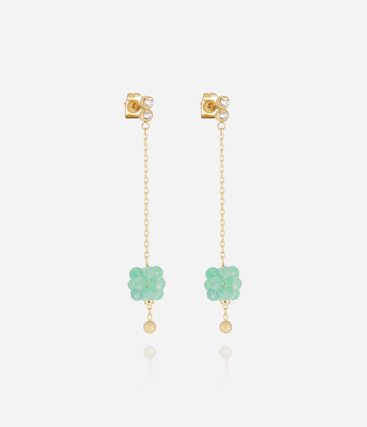 Boucles d'oreilles Bacca (Acier doré)