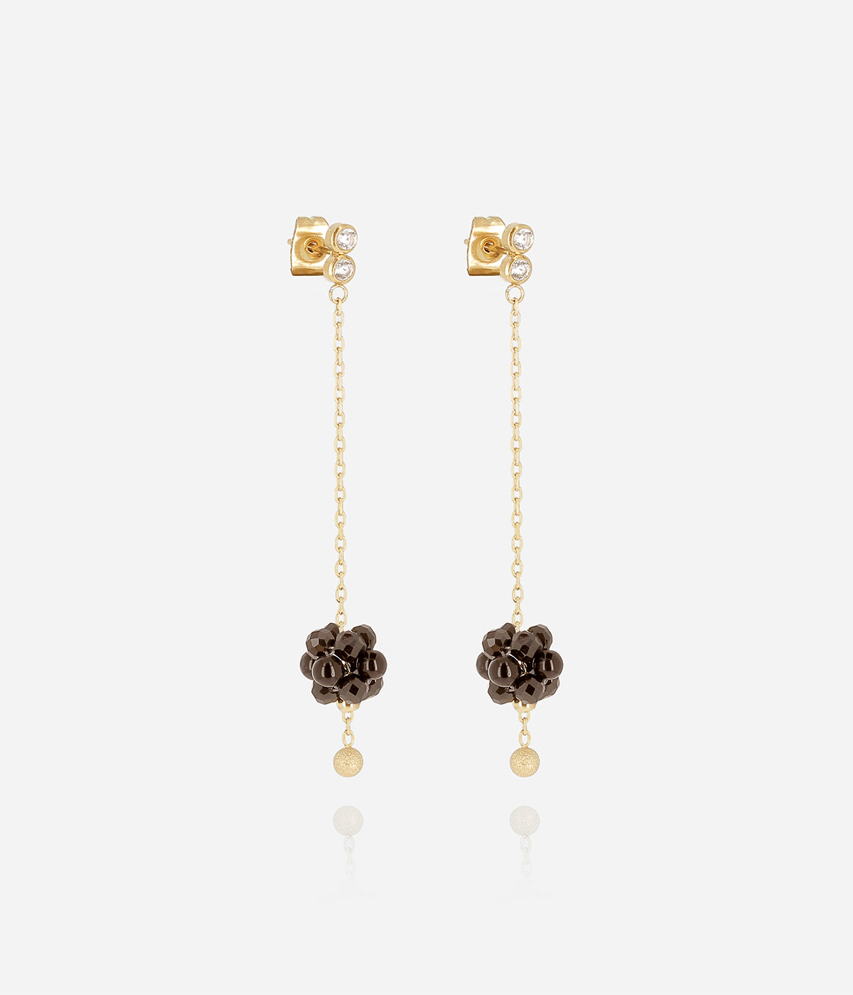 Boucles d'oreilles Bacca (Acier doré)
