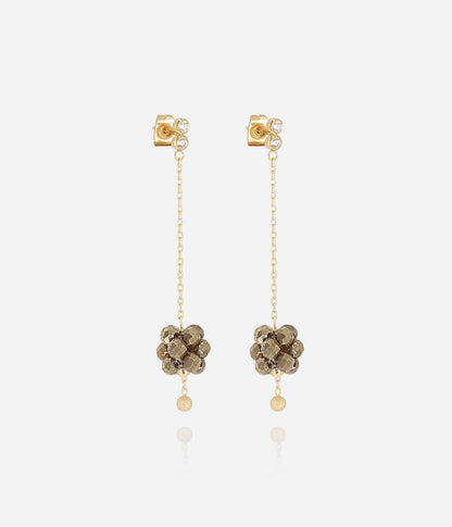 Boucles d'oreilles Bacca (Acier doré)