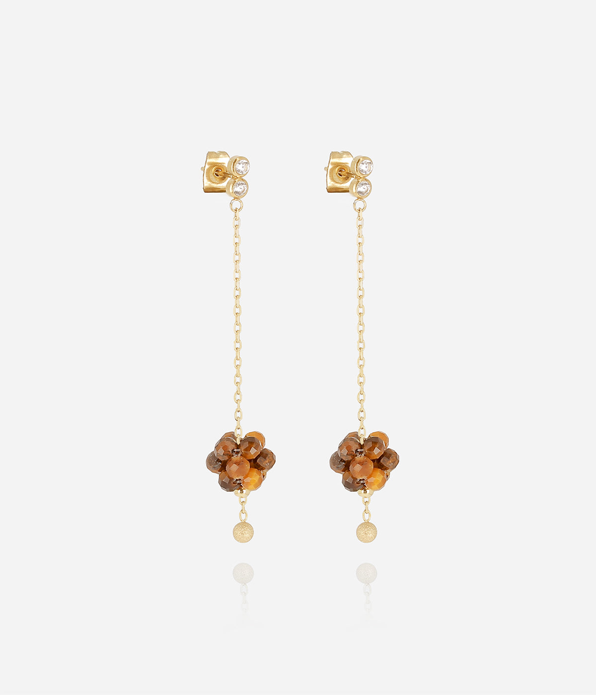 Boucles d'oreilles Bacca (Acier doré)