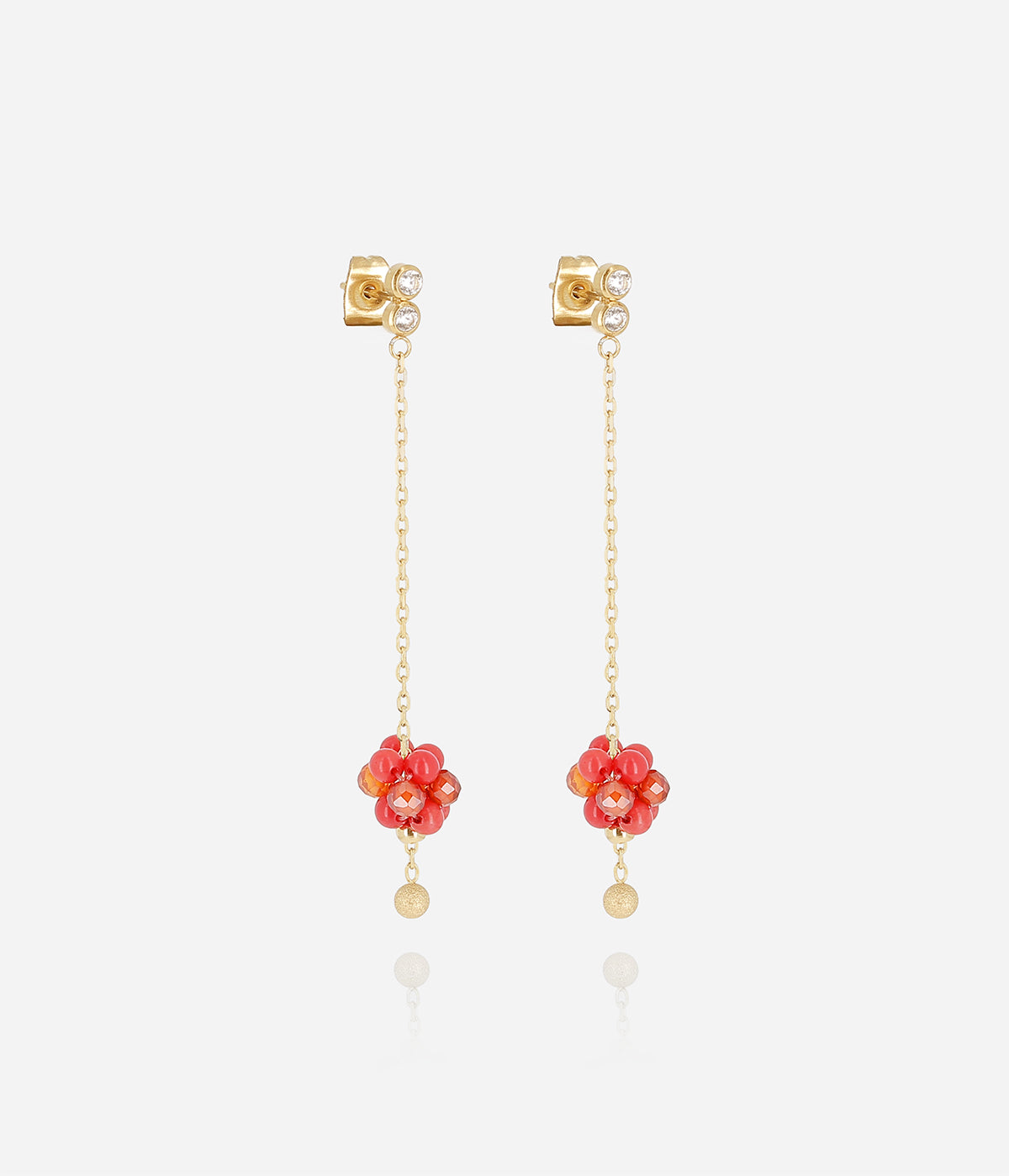 Boucles d'oreilles Bacca (Acier doré)