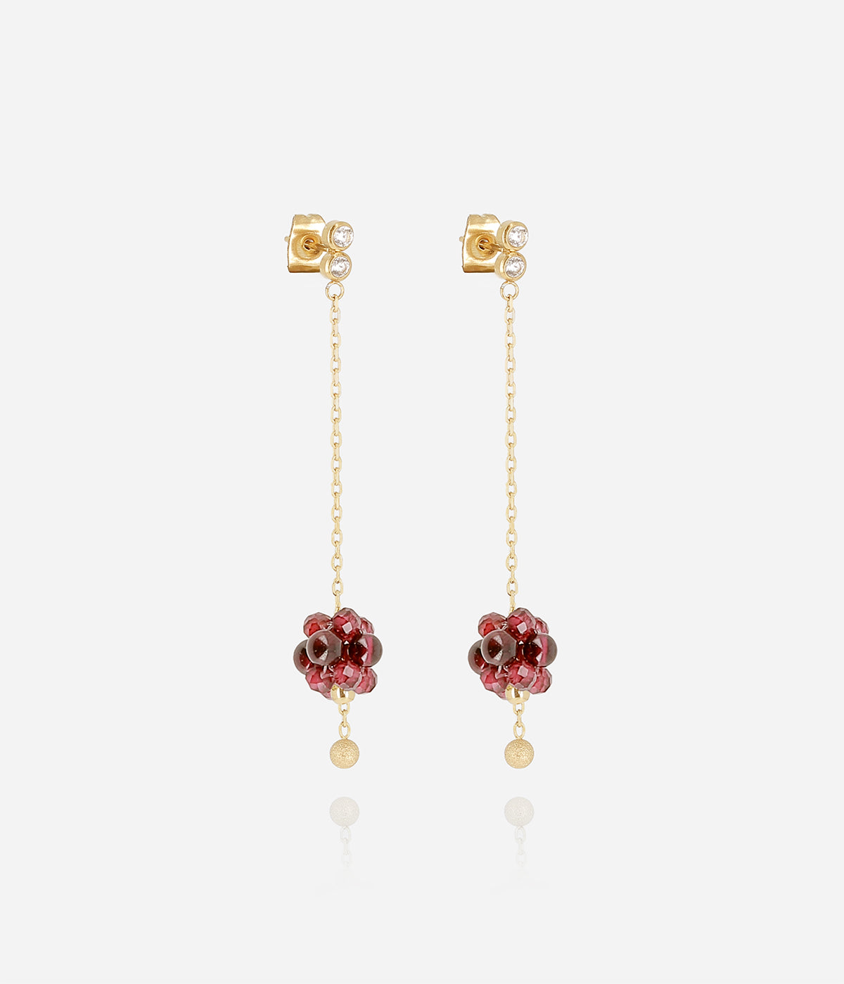 Boucles d'oreilles Bacca (Acier doré)