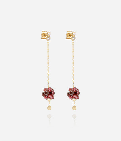 Boucles d'oreilles Bacca (Acier doré)