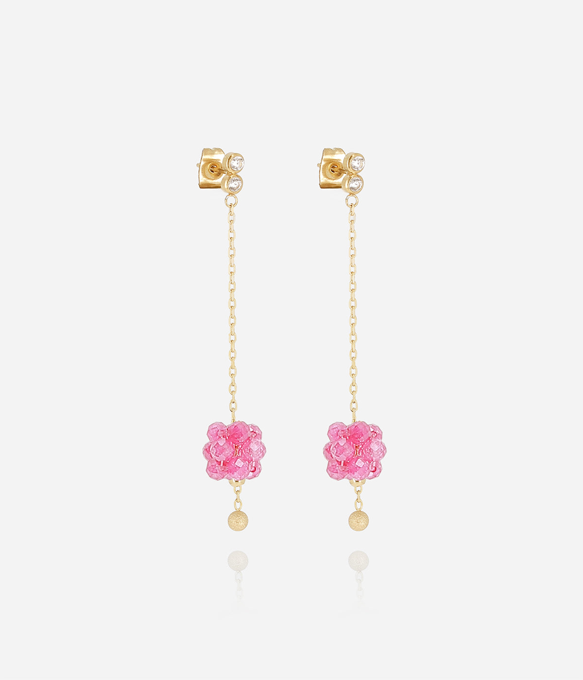 Boucles d'oreilles Bacca (Acier doré)