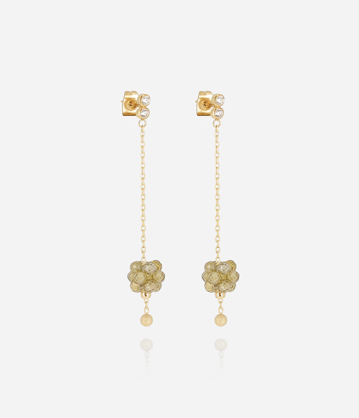 Boucles d'oreilles Bacca (Acier doré)