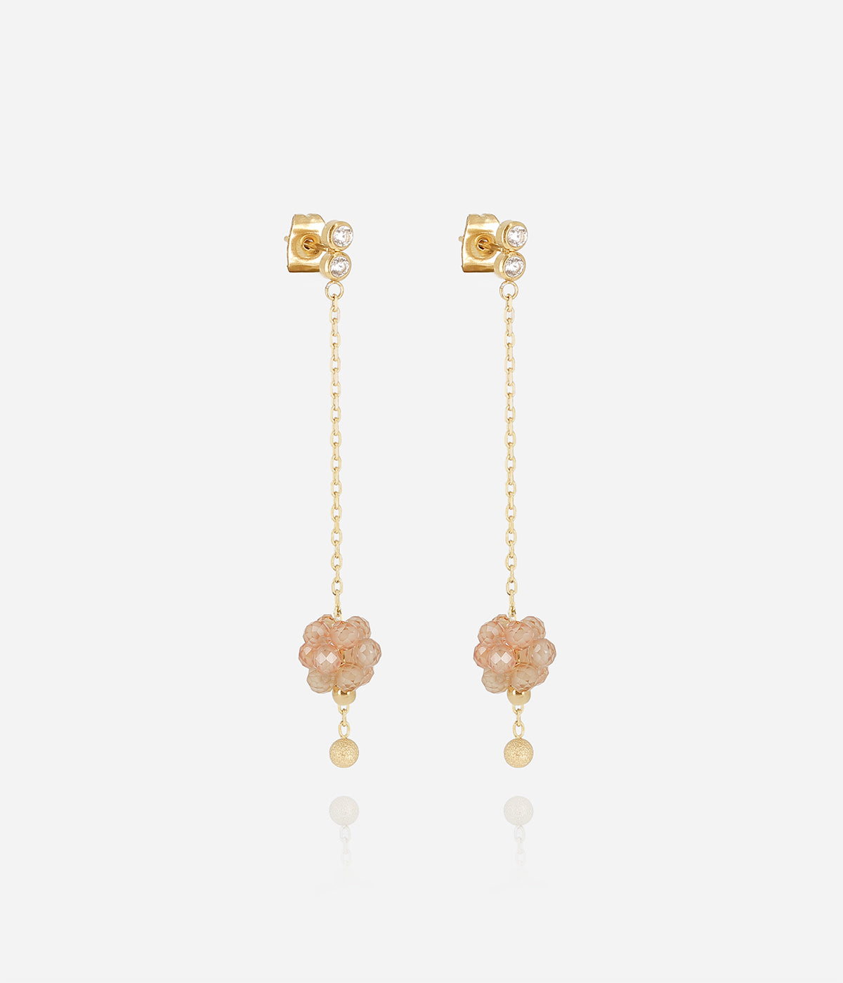 Boucles d'oreilles Bacca (Acier doré)