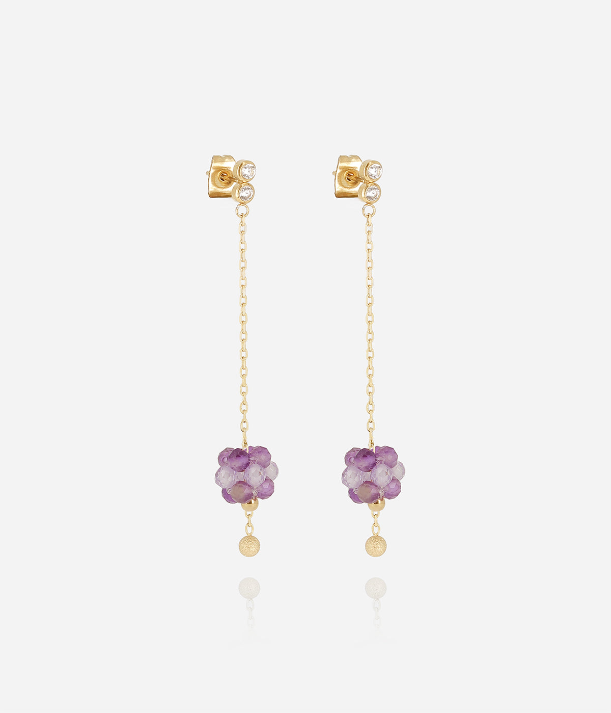 Boucles d'oreilles Bacca (Acier doré)