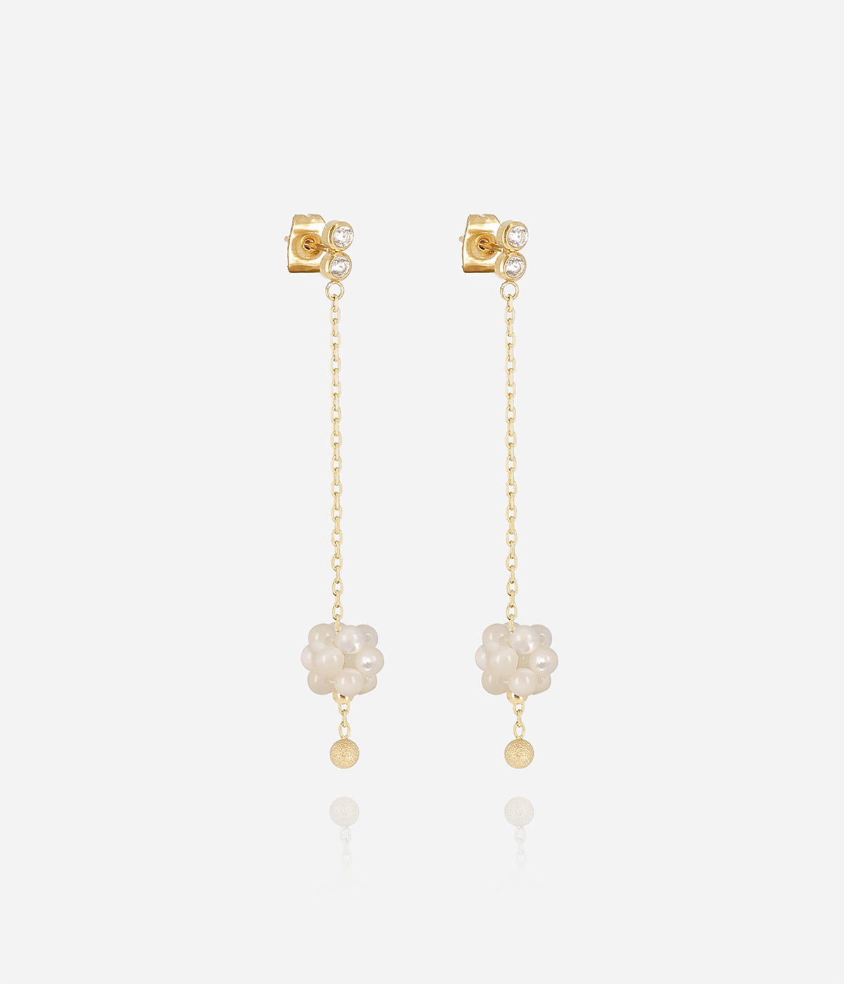 Boucles d'oreilles Bacca (Acier doré)
