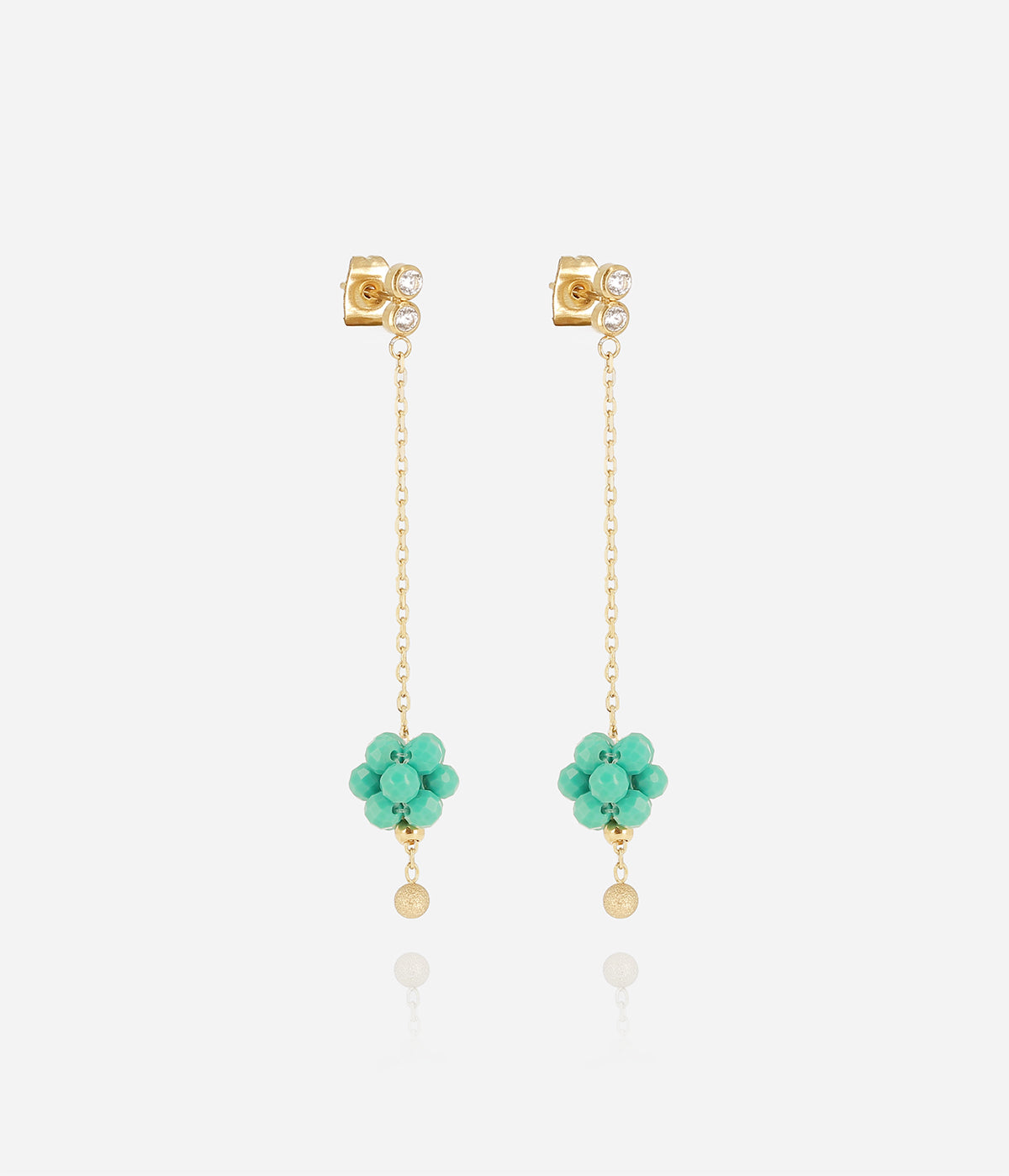 Boucles d'oreilles Bacca (Acier doré)