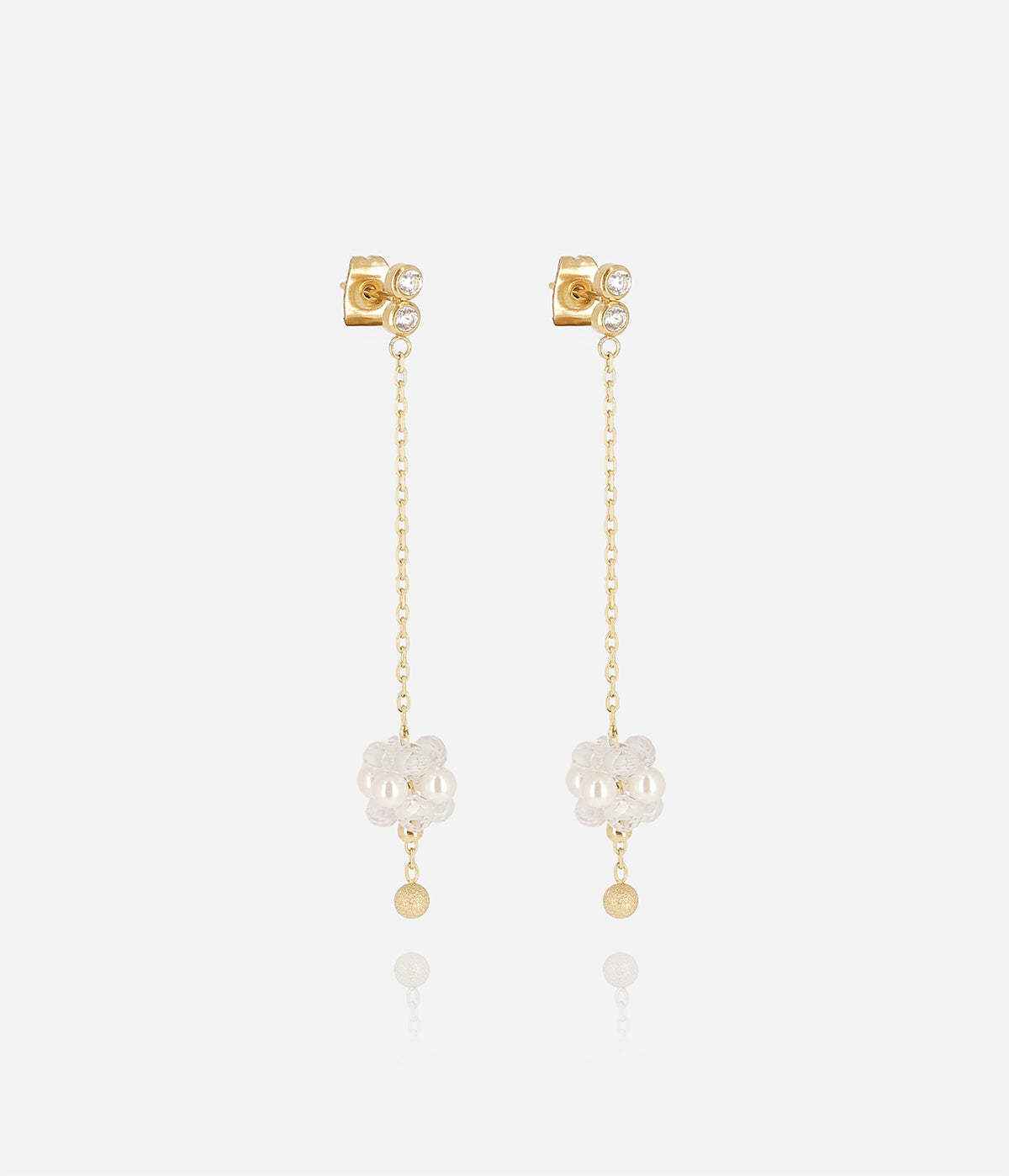 Boucles d'oreilles Bacca (Acier doré)