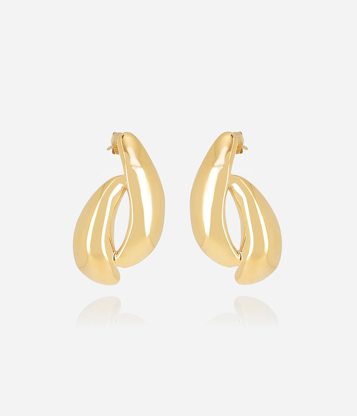 Boucles d'oreilles Eglia (Acier doré)