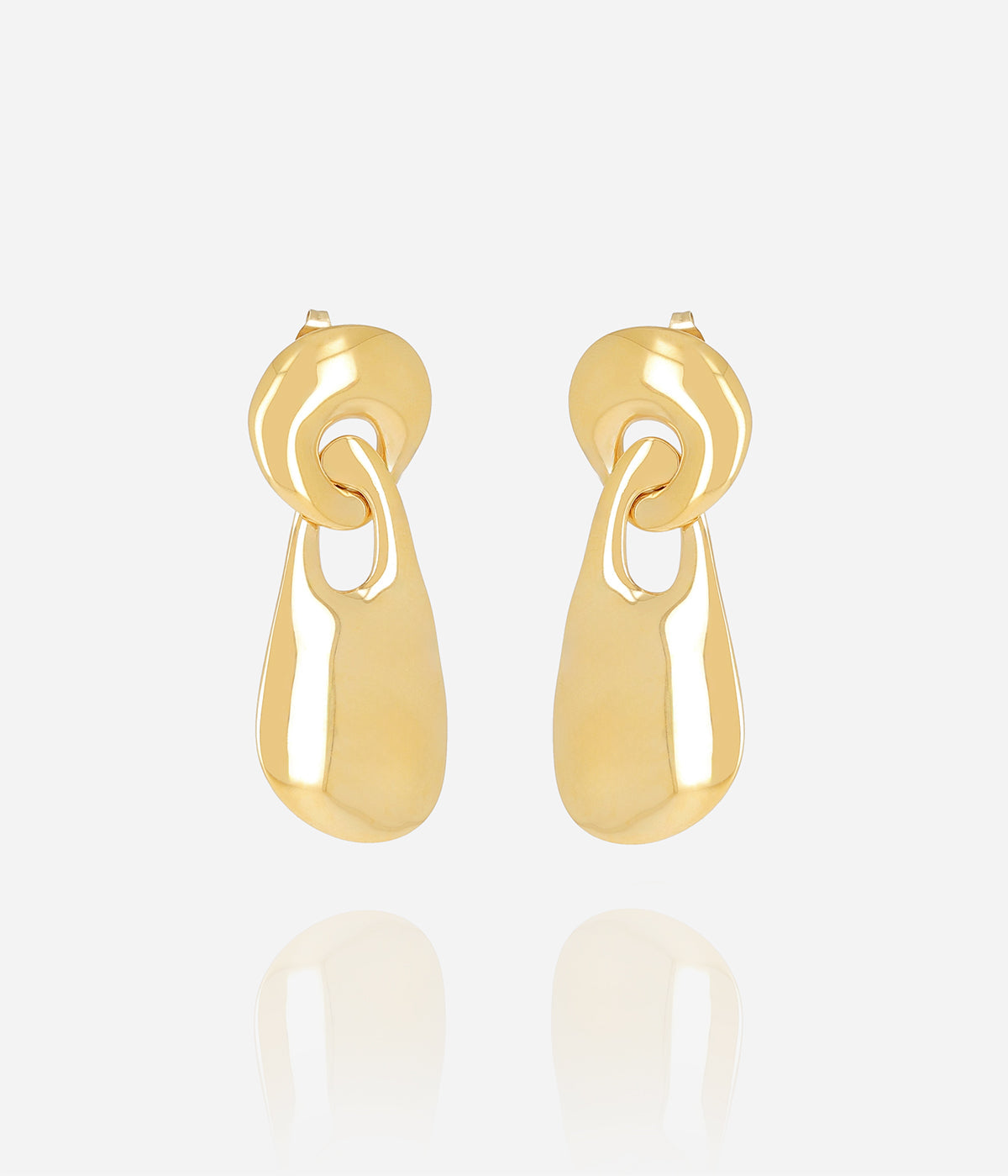 Boucles d'oreilles Louiza (Acier doré)