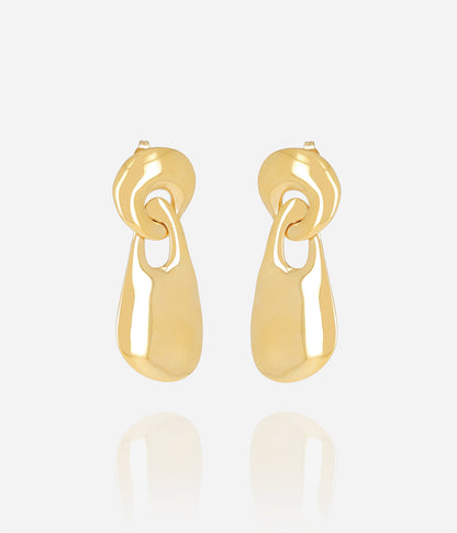 Boucles d'oreilles Louiza (Acier doré)