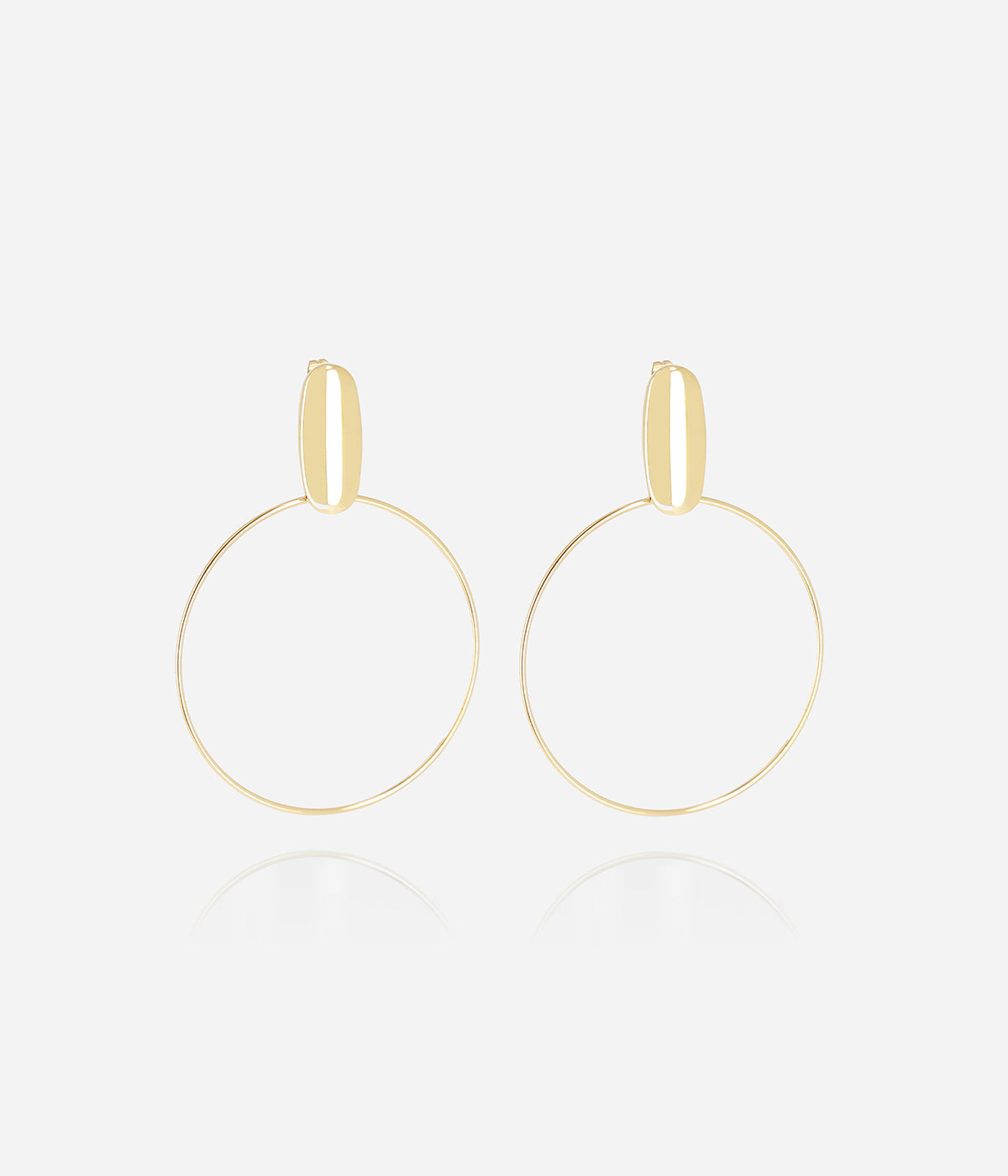 Boucles d'oreilles Brittany (Acier doré)