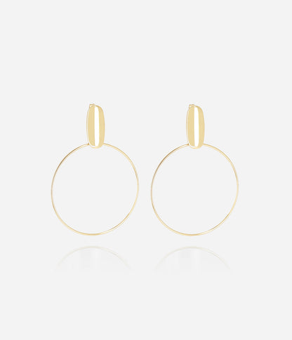Boucles d'oreilles Brittany (Acier doré)