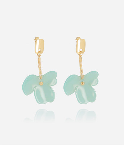 Boucles d'oreilles Hanabi (Acier doré)