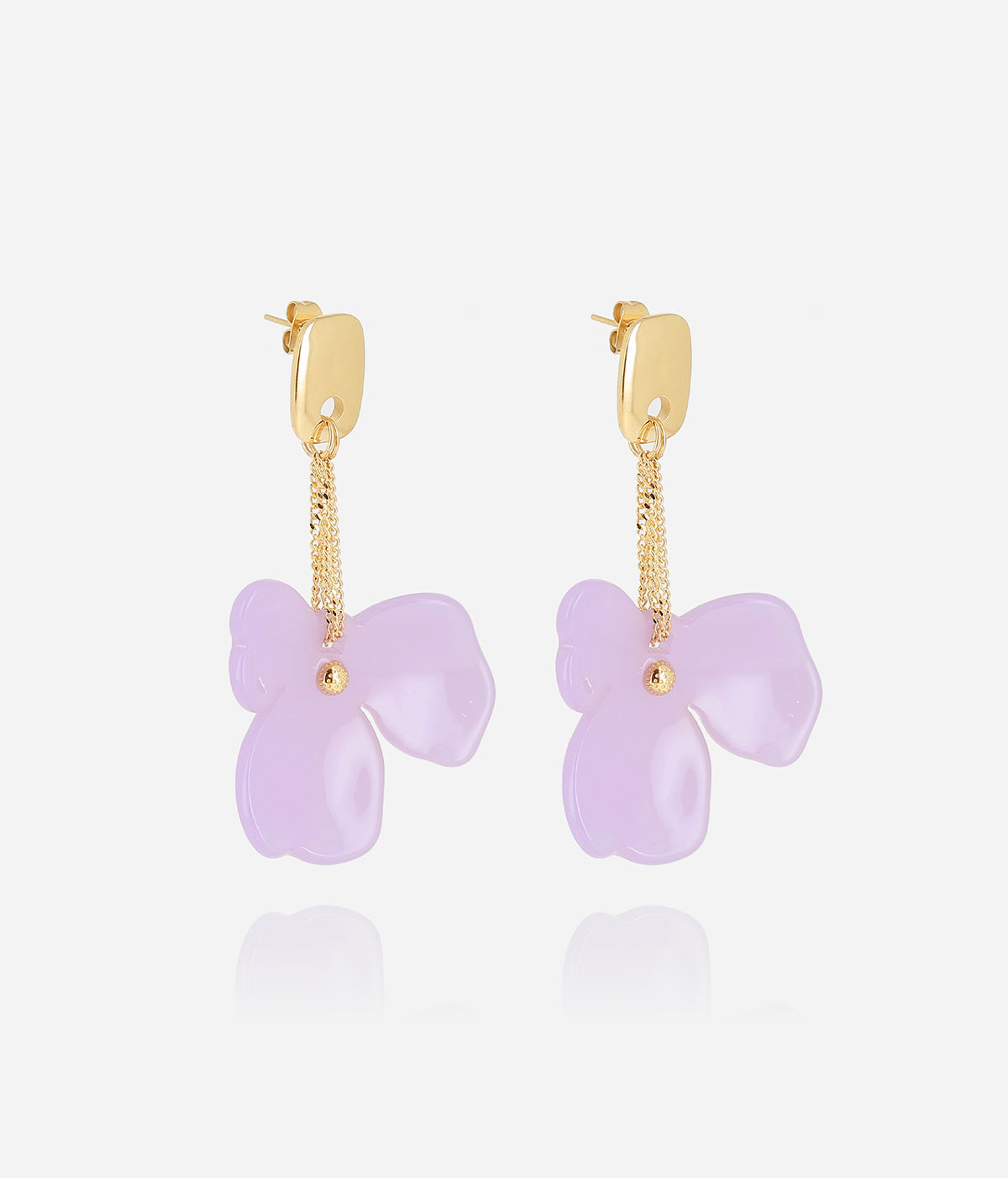 Boucles d'oreilles Hanabi (Acier doré)