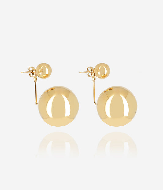 Boucles d'oreilles Audrey (Acier doré)