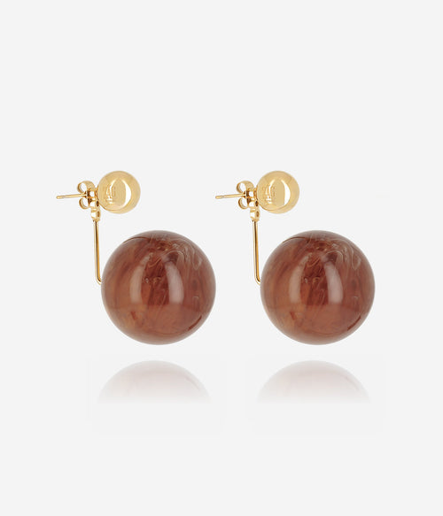 Boucles d'oreilles Aloisia (Acier doré)